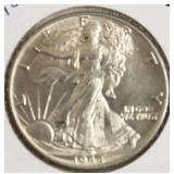 1944 GEM BU WALKING HALF DOLLAR