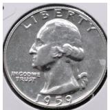 1959 PROOF WASHINGTON QUARTER