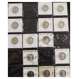 10 SILVER QUARTRES BU CLAD QUARTERS