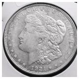 1921 D MORGAN DOLLAR VF
