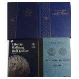 4 MISC COIN COLLECTOR BOOKS  NO COINS