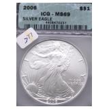 2006  ICG MS69 SILVER EAGLE