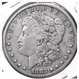 1882 MORGAN DOLLAR VF