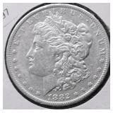 1882 O MORGAN DOLLAR XF