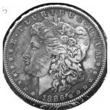1886 CHOICE BU MORGAN DOLLAR TONER