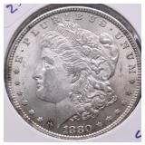 1880 CHOICE BU MORGAN DOLLAR