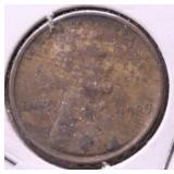 1909 VDB LINCOLN CENT XF