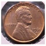 1960 D SM DATE GEM RB LINCOLN CENT