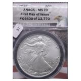 2024 ANACS  MS70 SILVER EAGLE