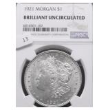 1921 NGC CHOICE BU MORGAN DOLLAR