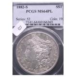 1882 S PCGS MS64PL MORGAN DOLLAR