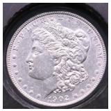 1902 MORGAN DOLLAR AU