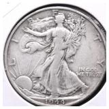 1944 S WALKING HALF DOLLAR XF