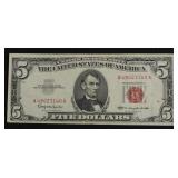 5 $ US LEGAL TENDER XF