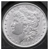 1890 CHOICE BU MORGAN DOLLAR
