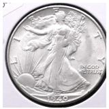 1940 S SUPURB GEM WALKING HALF DOLLAR