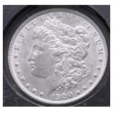 1900 MORGAN DOLLAR AU