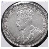 1936 CANADA SILVER DOLLAR AU