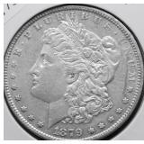 1879 MORGAN DOLLAR AU