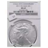 2011 NGC MS69 SILVER EAGLE