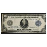 1914 10 $ FEDERAL RESERVE NPTE VF35