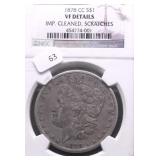 1878 CC NGC VF DETAILS MORGAN DOLLAR