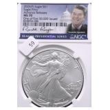 2025 P NGC MS70 SILVER EAGLE