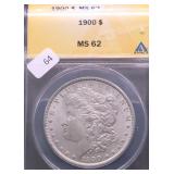 1900 ANACS  MS62 MORGAN DOLLAR