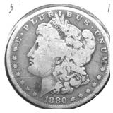 1880 O MORGAN DOLLAR VG