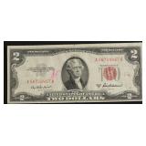TWO DOLLAR US LEGAL TENDER VF INK
