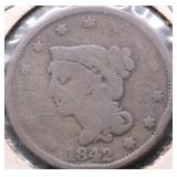 1842 LARGE CENT G