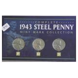 1943 STEEL CENT SET