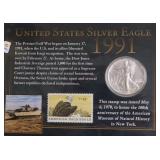 1991 SILVER EAGLE GEM