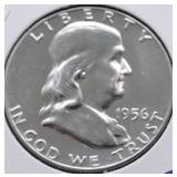 1956 PROOF FRANKLIN HALF DOLLAR