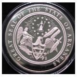 33 GRAMS ARKANSAS SILVER ROUND
