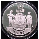 33 GRAMS MAINE SILVER ROUND