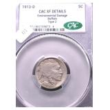 1913 D TYPE 2 CACXF DETAILS BUFFALO NICKEL