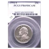 1994 S PCGS PF69DC WASHINGTON QUARTER