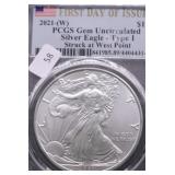 2021 W PCGS MS68 SILVER EAGLE