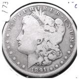 1891 O MORGAN DOLLAR G