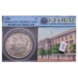 1889 CHOICE BU MORGAN DOLLAR