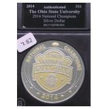 OHIO STATE 1 OZ .999 SILVER ROUND
