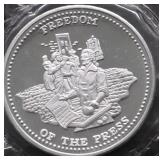 JOHNSON MATTHEY 1 OZ .999 SILVER ROUND