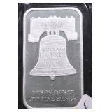 1  OZ .999 SILVER BAR