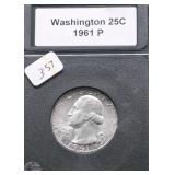 1961 GEM BU WASHINGTON QUARTER