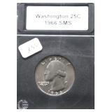 1966 GEM SMS WASHINGTON QUARTER