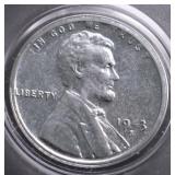1943 S CHOICE BU LINCOLN CENT