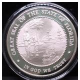 33 GRAMS FLORIDA SILVER ROUND
