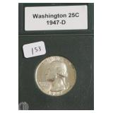 1947 D GEM BU WASHINGTON QUARTER