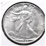 1943 CHOICE BU WALKING HALF DOLLAR